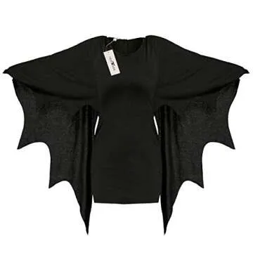 HEARTISIAN Women's Plus Size Bat Wing T-Shirt Dress