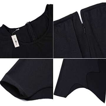 HEARTISIAN Women's Plus Size Bat Wing T-Shirt Dress