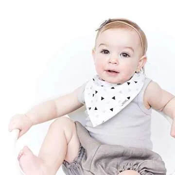 Baby Bandana Bibs for Girls: Stylish & Durable - 8 Pack