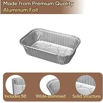WANBAO Disposable Aluminum Pans for Easy Baking