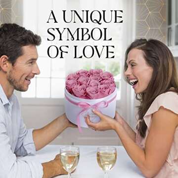 GLAMOUR BOUTIQUE 12 Everlasting Preserved Roses Gift Box