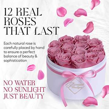GLAMOUR BOUTIQUE 12 Everlasting Preserved Roses Gift Box