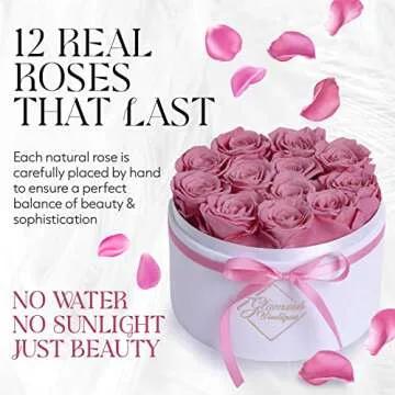 GLAMOUR BOUTIQUE 12 Everlasting Preserved Roses Gift Box
