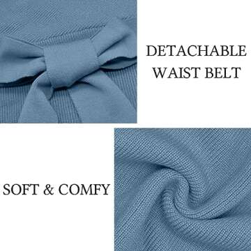 Mansy Women's Sexy Cocktail Batwing Sweater Mini Dress