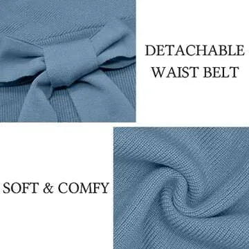 Mansy Women's Sexy Cocktail Batwing Sweater Mini Dress