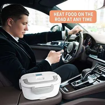 Electric Lunch Box Heater with 3 Power Options for Every Need