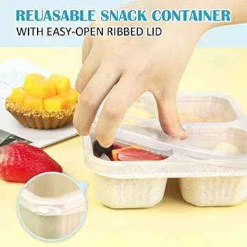 Eco-Friendly 6 Pack Snack Containers for Meal Prep