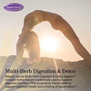Nature's Secret Multi Herb Digestion and Detox Support Economy Diet Supplement, 275 Count
