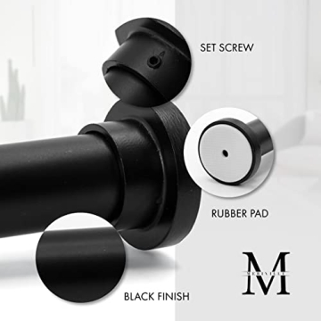 Meriville Adjustable Spring Tension Rod for Home Use