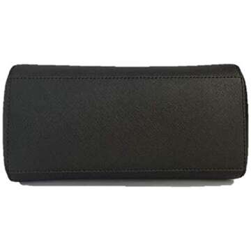 Michael Kors Ciara Medium Saffiano Leather Messenger - Black