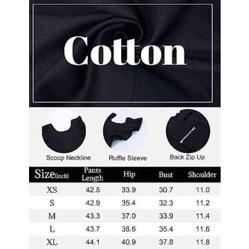 Omoone Women's Flared Denim Jumpsuit Ruffle Sleeve Backless Jeans Jumper Long Rompers