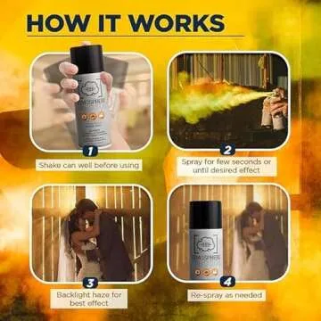 3 Pack - Haze/Fog Atmosphere Aerosol Spray for Photographers & Filmmakers - Photography Smoke and Light Ray Effects for Indoor and Outdoor Use - Spray Made in The USA - Safe Fog Machine Alternative
