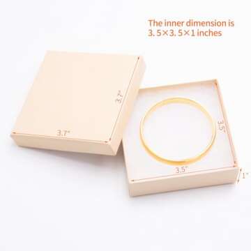 Magicool 20 Pack Cardboard Jewelry Boxes – Eco-Friendly Gift Packaging for Jewelry