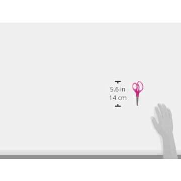 Scotch 5" Soft Touch Blunt Kid Scissors, Magenta, Ideal for School and at-Home Crafting Projects (1442B)
