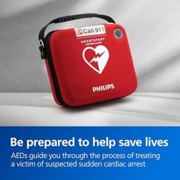 Philips HeartStart Home AED Defibrillator with Slim Carry Case