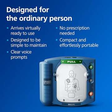 Philips HeartStart Home AED Defibrillator with Slim Carry Case