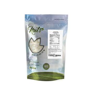 NUTS U.S. - Coconut Chips (Unsulphured) | Unsweetened and Raw | Gluten Free Snack | Vegan and Non GMO | Packed in a Resealable Bag!!! (2LBS)