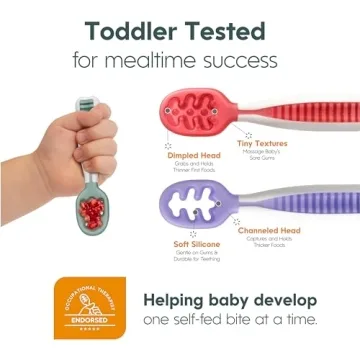 NumNum Baby Spoons Set for Self Feeding - Age 6+ Months