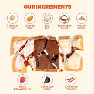 FLINGS Toaster Pastries - Variety Pack | High Protein, No Sugar Added, Low Carb, Gluten Free, Keto Friendly | 3 Pack (12 Toaster Pastries) | High Protein Keto Breakfast Snack