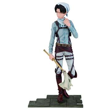 Banpresto Attack on Titan 6.5-Inch Levi DXF Figure, Cleaning Version
