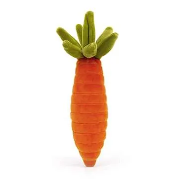 Jellycat Vivacious Vegetable Carrot Stuffed Toy, 6.5 inches - Vegetable Plush - Great Gift Idea