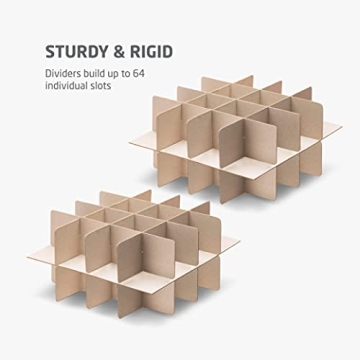 ZOBER Christmas Ornament Storage Holds 64 Ornaments