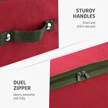 ZOBER Christmas Ornament Storage Holds 64 Ornaments