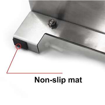 Meat slicer, GrillFancy stainless steel heavy manual frozen meat slicer, beef and lamb roll food slicer, suitable for home cooking, Cheese slicing, BBQ slicing, easy to use