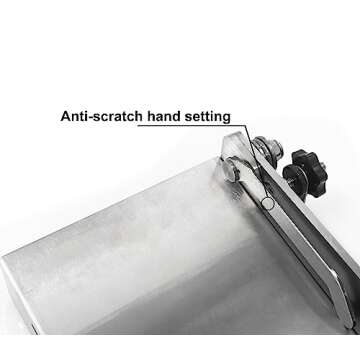 Meat slicer, GrillFancy stainless steel heavy manual frozen meat slicer, beef and lamb roll food slicer, suitable for home cooking, Cheese slicing, BBQ slicing, easy to use