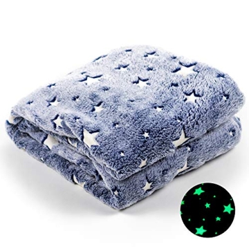 ModernMade Glow in The Dark Blanket | Super Soft Cozy Galaxy Blanket for Kids & Adults | 50" x 60" |...