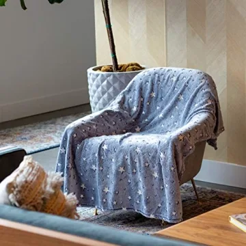Soft Glow in The Dark Blanket for Kids & Adults - Cozy Comfort