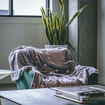 Soft Glow in The Dark Blanket for Kids & Adults - Cozy Comfort