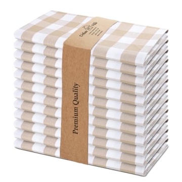 Urban Villa Buffalo Check Christmas Napkins - Set of 12