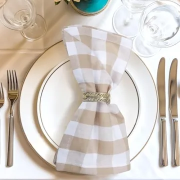 Urban Villa Buffalo Check Christmas Napkins - Set of 12