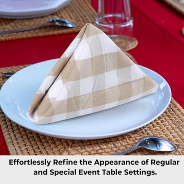 Urban Villa Buffalo Check Christmas Napkins - Set of 12