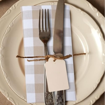 Urban Villa Buffalo Check Christmas Napkins - Set of 12