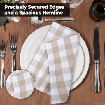 Urban Villa Buffalo Check Christmas Napkins - Set of 12