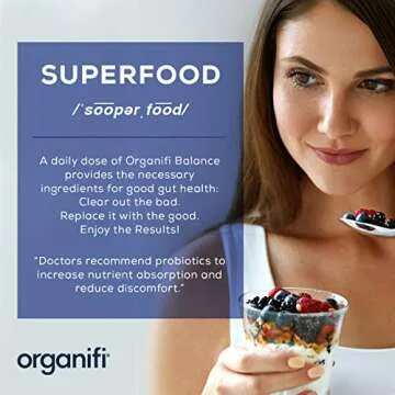 Organifi Balance Probiotic Supplement for Optimal Gut Health