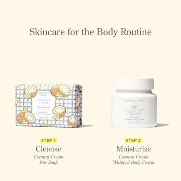 Beekman 1802 Coconut Cream Whipped Body Cream - Scented - 8 oz - Moisturizes, Soothes & Softens - With Coconut Oil & Mango Seed Butter - Microbiome Friendly - No Irritation - Good for Sensitive Skin