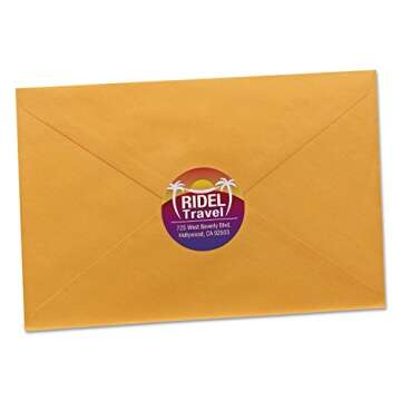 Avery Printable Round Labels with Sure Feed Technology, Glossy White Labels, 2" Diameter, Permanent Adhesive, Laser/Inkjet, 120 Glossy Labels Total (22807)