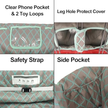 Portable Shopping Cart and High Chair Cover for Baby