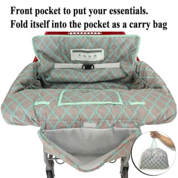Portable Shopping Cart and High Chair Cover for Baby