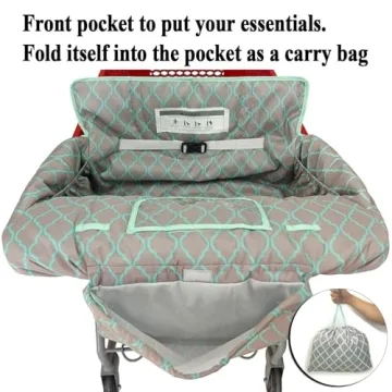 Portable Shopping Cart and High Chair Cover for Baby