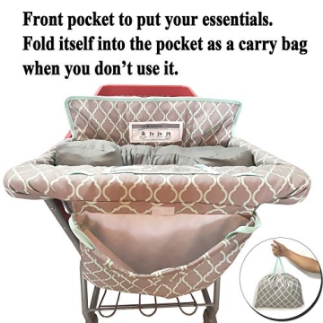 Portable Shopping Cart and High Chair Cover for Baby