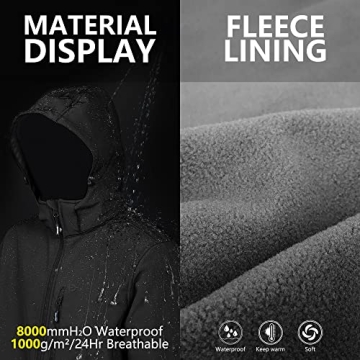 Men's Water Resistant Softshell Jacket for Hiking