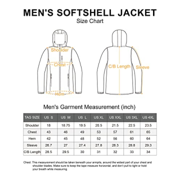 Men's Water Resistant Softshell Jacket for Hiking