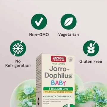 Jarrow Formulas Baby Probiotic with GOS Prebiotic - 60 Days Supply