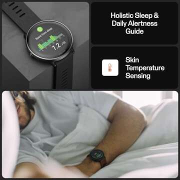 POLAR Ignite 3 Series Titanium Fitness Tracking Smartwatch with AMOLED Display, GPS, Heart Rate Monitoring, Sleep Analysis, and Real-Time Voice Guidance; S-L, for Men or Women, Black Titanium