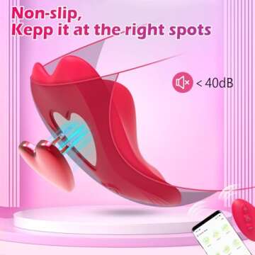 Wearable Panty Vibrator with Remote Control for Couples