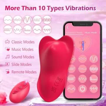 Wearable Panty Vibrator with Remote Control for Couples